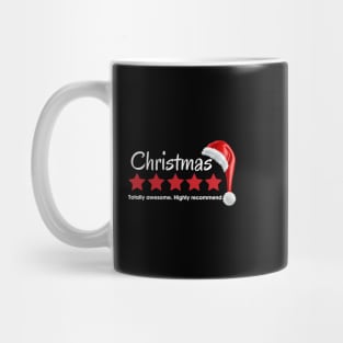 christmas 5 star review rating Mug